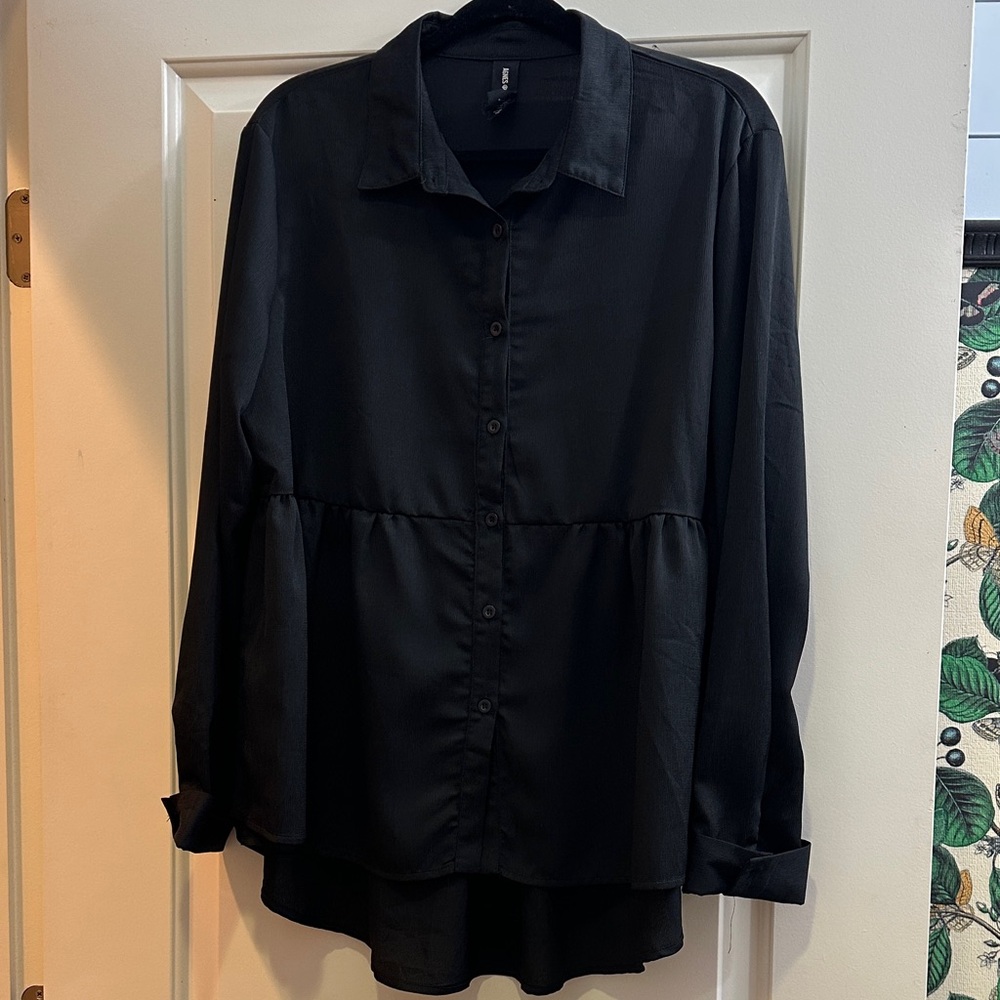 Agnes & Dora Charcoal Blouse